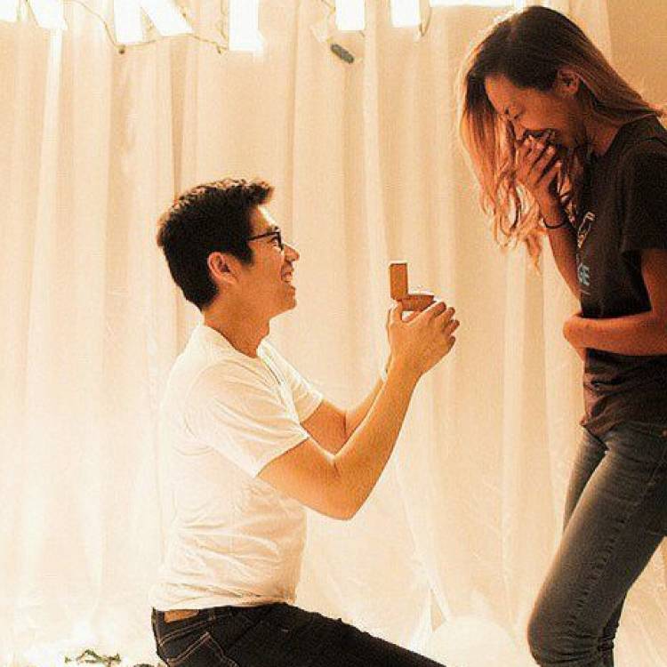 A Wedding Proposal at Home...